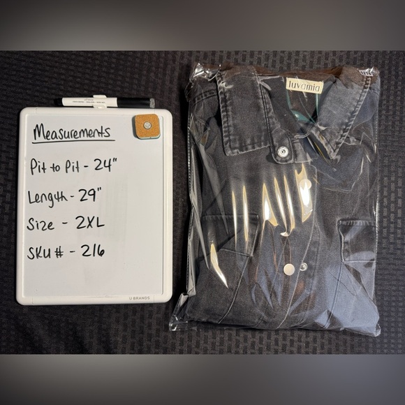 Luvamia Charcoal Denim Jacket - Picture 7 of 7